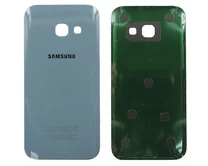 Задняя крышка Samsung A320F A3 (2017) голубая 1кл