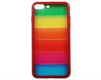 Чехол iPhone 7/8 Plus Rainbow Case (красный)