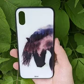 Чехол iPhone 7/8/SE 2020 KSTATI Glass Wild Art