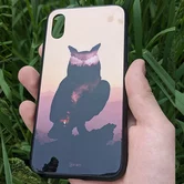 Чехол iPhone XR KSTATI Glass Wild Art