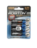 Аккумулятор AA Robiton R6 4-BL 1000mAh (1упак)