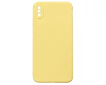 Чехол iPhone XS Max TPU Matte 2.0mm (желтый)