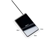 Беспроводное ЗУ Baseus Card Ultra-thin Wireless Charger 15W черный