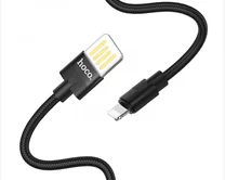 Кабель Hoco U55 Lightning - USB 2.4A, черный, 1,2м