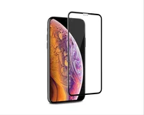 яяяЗащитное стекло iPhone X/XS/11 Pro 3D (тех упак) черное