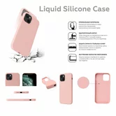 Чехол iPhone 13 Pro Max Liquid Silicone FULL (темно-зеленый)