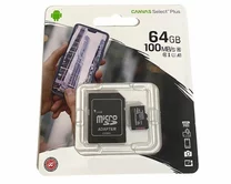 Карта памяти MicroSDHC Kingston Canvas Select Plus (64GB cl10 UHS-I + SD)