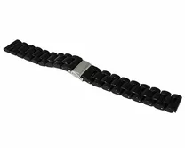 Ремешок Samsung/Huawei/Amazfit Bip/Amazfit GTS 20mm 3-bead пластик черный