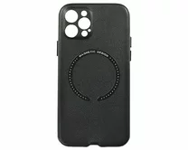 Чехол iPhone 12 Pro Leather Magnetic (черный)