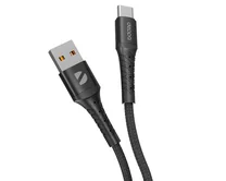 Кабель Deppa Armor Type-C - USB черный, 1м