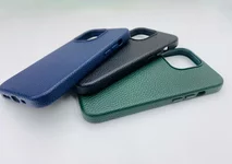 Чехол iPhone 15 Classic Leather (черный)