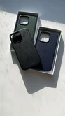 Чехол iPhone 14 Pro Max Classic Leather (темно-синий)