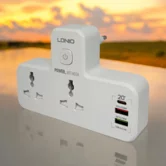 Сет фильтр Ldnio SC2311, 2USB, 1USB-C, Night lamp, 2 розетки