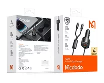 АЗУ-1USB + 1USB-C McDodo CC-0370 + кабель 2в1 120W, черный