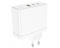 СЗУ-1USB + 2USB-C Borofone BN11, PD100W GaN, белый