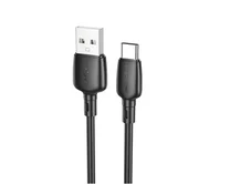 Кабель Borofone BX93 Type-C - USB черный, 3A, 1м