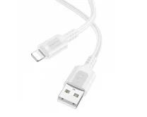 Кабель Borofone BX111 Lightning - USB белый, 2,4A, 1м